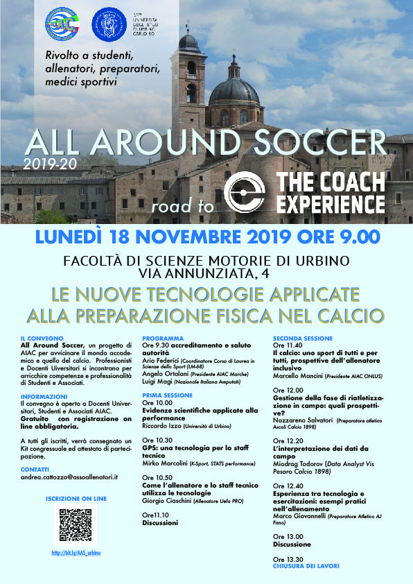 All Around Soccer URBINO - road to The COACH EXPERIENCE